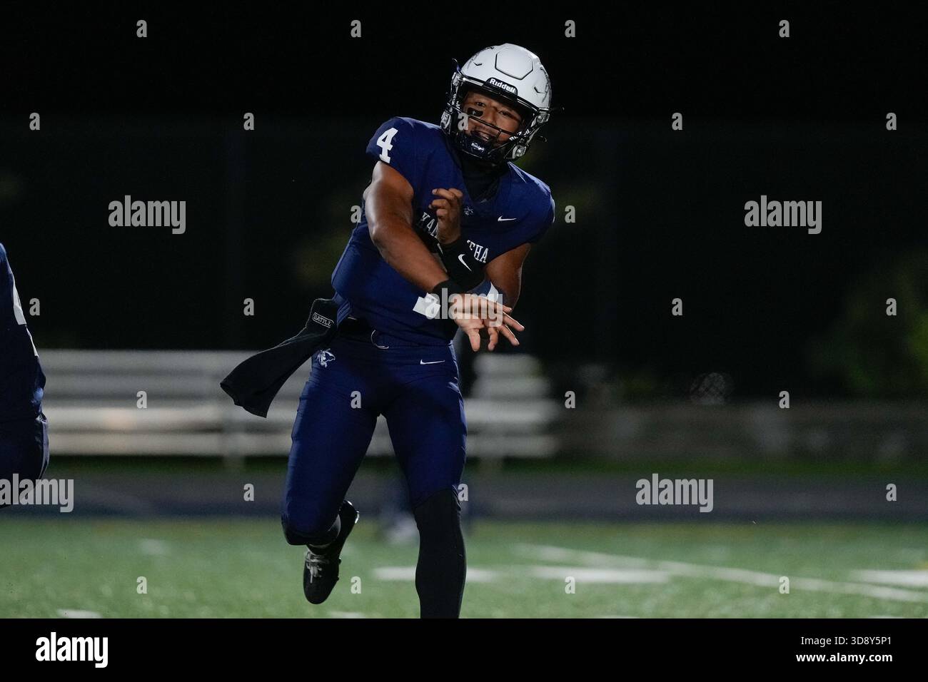 Kamehameha Warriors quarterback Mana (4) during a high school