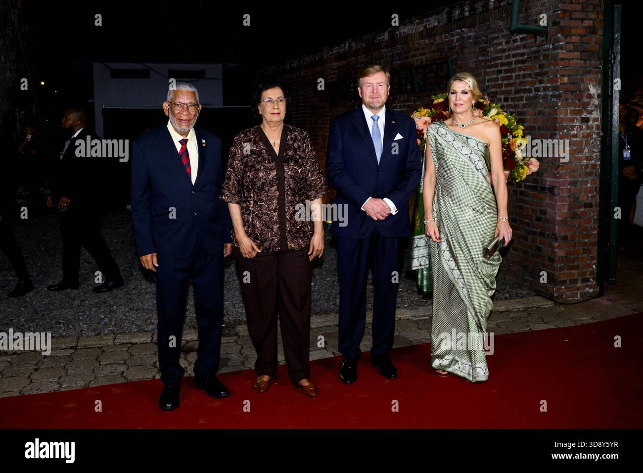 Paramaribo, The Netherlands, 2025-12-02 19:53:44 PARAMARIBO, December 2, 2025, Thalia Theater. King Willem-Alexander and Queen Máxima are paying a state visit to the Republic of Suriname at the invitation of President Jennifer Geerlings-Simons. As a token of appreciation for the hospitality extended, the Royal Couple is offering a cultural program. At the Thalia Theater, Sabrina Starke, a Dutch singer-songwriter of Surinamese descent, will sing her repertoire in collaboration with Surinamese artists. PHOTO: NLBeeld/Patrick van Emst  Credit: NL Beeld / Patrick van Emst Stock Photo