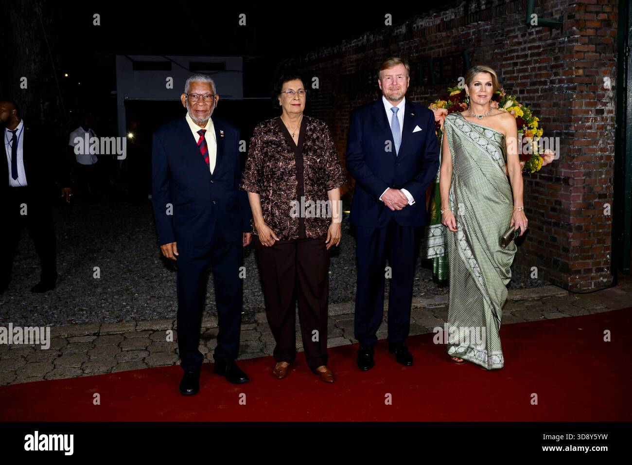 Paramaribo, The Netherlands, 2025-12-02 19:53:45 PARAMARIBO, December 2, 2025, Thalia Theater. King Willem-Alexander and Queen Máxima are paying a state visit to the Republic of Suriname at the invitation of President Jennifer Geerlings-Simons. As a token of appreciation for the hospitality extended, the Royal Couple is offering a cultural program. At the Thalia Theater, Sabrina Starke, a Dutch singer-songwriter of Surinamese descent, will sing her repertoire in collaboration with Surinamese artists. PHOTO: NLBeeld/Patrick van Emst  Credit: NL Beeld / Patrick van Emst Stock Photo