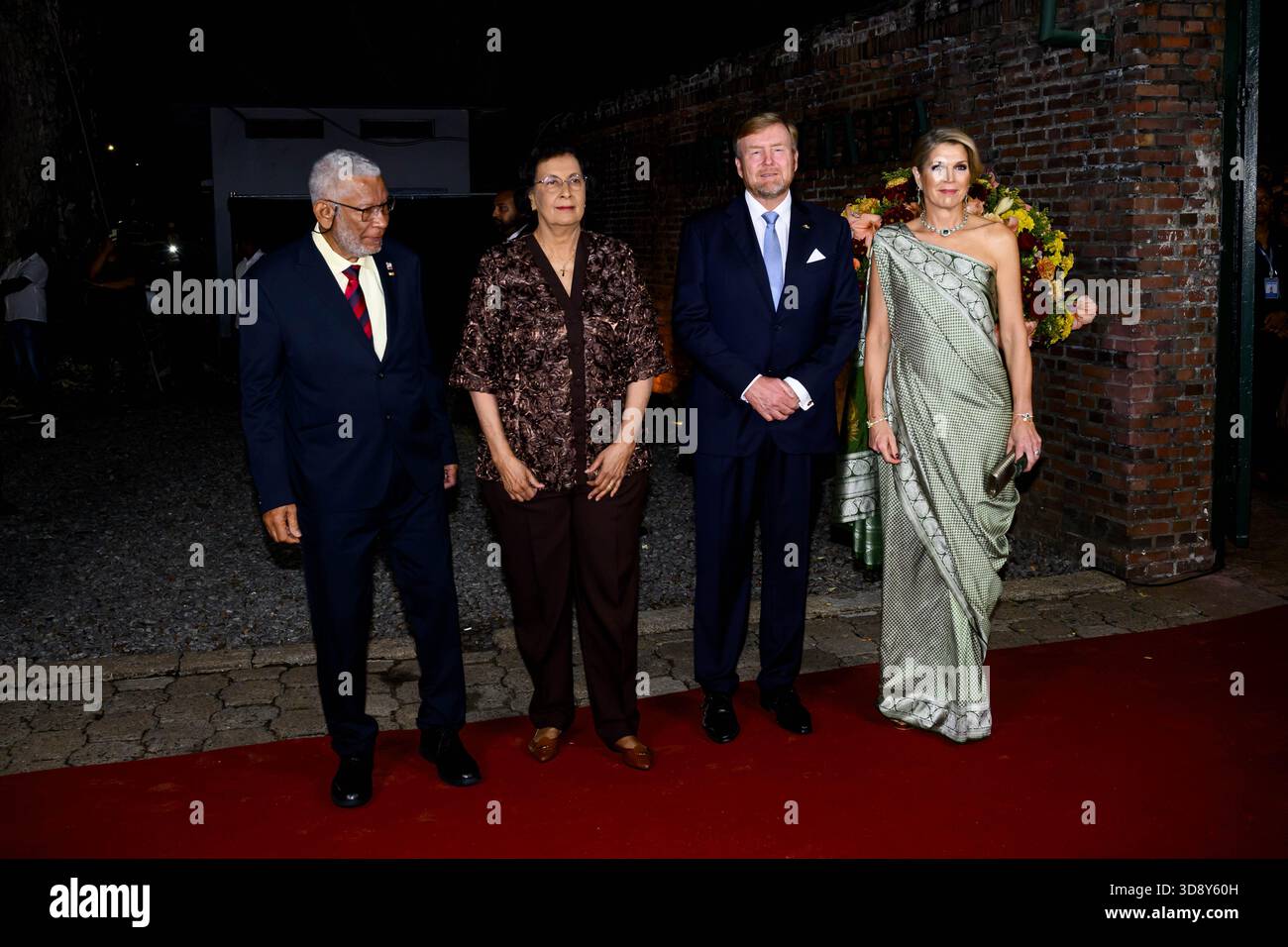 Paramaribo, The Netherlands, 2025-12-02 19:53:40 PARAMARIBO, December 2, 2025, Thalia Theater. King Willem-Alexander and Queen Máxima are paying a state visit to the Republic of Suriname at the invitation of President Jennifer Geerlings-Simons. As a token of appreciation for the hospitality extended, the Royal Couple is offering a cultural program. At the Thalia Theater, Sabrina Starke, a Dutch singer-songwriter of Surinamese descent, will sing her repertoire in collaboration with Surinamese artists. PHOTO: NLBeeld/Patrick van Emst  Credit: NL Beeld / Patrick van Emst Stock Photo
