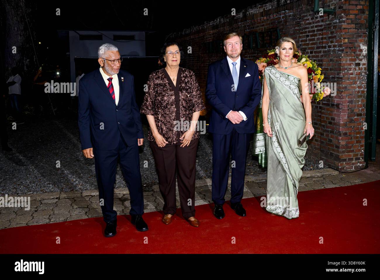Paramaribo, The Netherlands, 2025-12-02 19:53:40 PARAMARIBO, December 2, 2025, Thalia Theater. King Willem-Alexander and Queen Máxima are paying a state visit to the Republic of Suriname at the invitation of President Jennifer Geerlings-Simons. As a token of appreciation for the hospitality extended, the Royal Couple is offering a cultural program. At the Thalia Theater, Sabrina Starke, a Dutch singer-songwriter of Surinamese descent, will sing her repertoire in collaboration with Surinamese artists. PHOTO: NLBeeld/Patrick van Emst  Credit: NL Beeld / Patrick van Emst Stock Photo