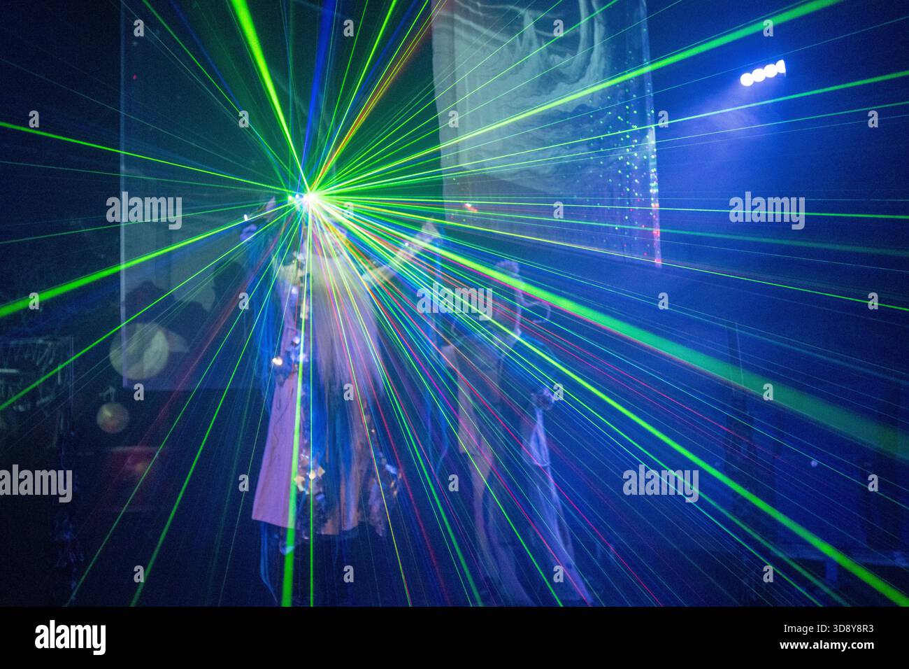 London, UK, 2nd December 2025, Mountains and Seas – Song of Today 山海 · 今日之歌, is inspired by the rich narrative of the 4th-century BCE text The Classic of Mountains and Seas and its fantastical compilation of myths, beasts, heroes, folklore and landscapes. Using this connection between myth, nature and scientific thought as its inspiration, the show explores 21st century issues of climate crisis, activism and rising global fascism. On at the Omnibus Theatre in Clapham from 2nd till 6th December 2026., Andrew Lalchan Photography/Alamy Live News Stock Photo