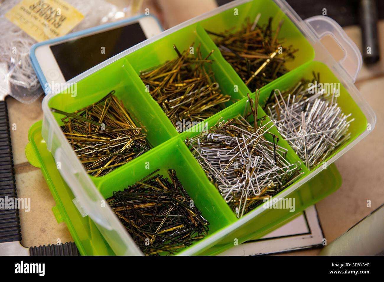 Container of Bobby Pins Stock Photo - Alamy