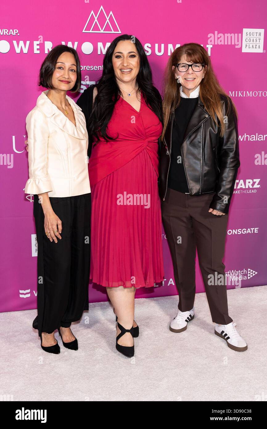 Fara Taylor, Lina Polimeni and Dr. Stacy L. Smith attend the arrivals ...