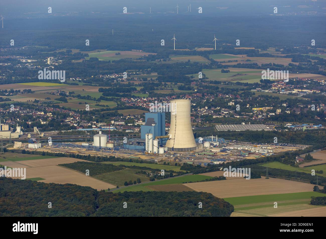 Uniper formerly EON, coal-fired power plant EON4, Dortmund-Ems Canal,  construction stop, Datteln, Ruhr region, North Rhine-Westphalia, Germany,  DE, Eu Stock Photo - Alamy