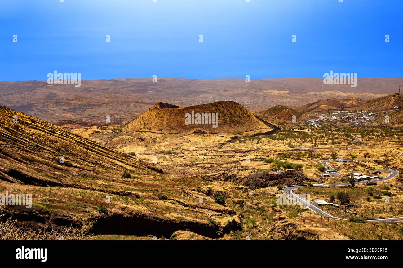 Landscape on Island Fogo, Island of Fire, Cape Verde, Cabo Verde ...
