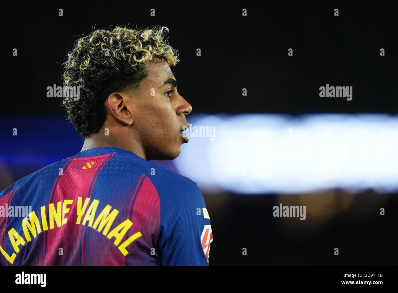 Barcelona, Spain. 03rd Dec, 2025. during the La Liga EA Sports match between FC Barcelona and Atletico de Madrid played at Spotify Camp Nou Stadium on December 2 2025 in Barcelona, Spain. (Photo by Bagu Blanco/PRESSIN)Lamine Yamal of FC Barcelona Credit: PRESSINPHOTO SPORTS AGENCY/Alamy Live News Stock Photo