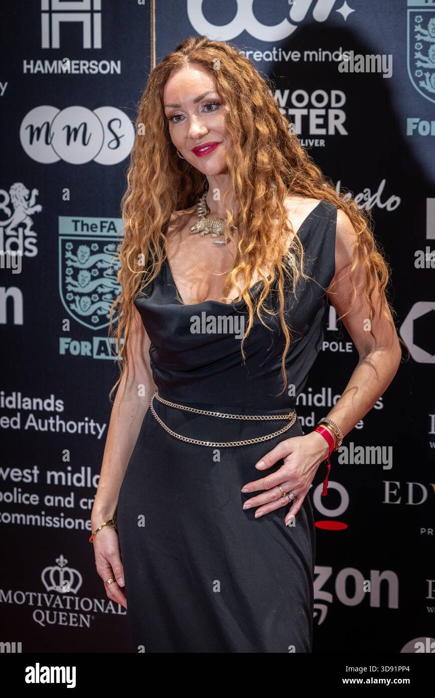 Sheeley Camilla Sheeley on the red carpet at the MBCC Awards, Hilton Birmingham ...