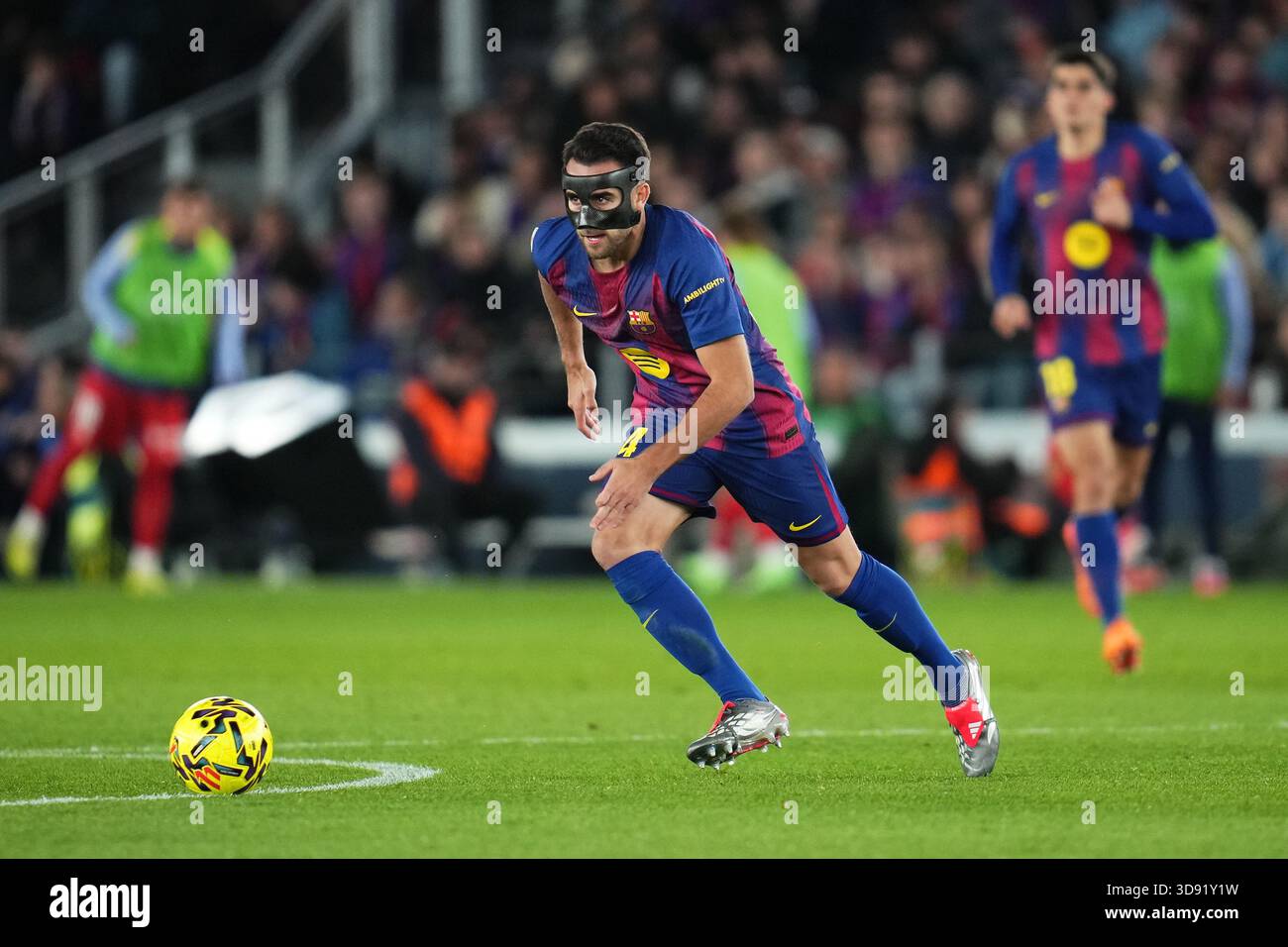 Barcelona, Spain. 03rd Dec, 2025. Eric Garcia of FC Barcelona during the La Liga EA Sports match between FC Barcelona and Atletico de Madrid played at Spotify Camp Nou Stadium on December 2 2025 in Barcelona, Spain. (Photo by Bagu Blanco/PRESSIN) Credit: PRESSINPHOTO SPORTS AGENCY/Alamy Live News Stock Photo