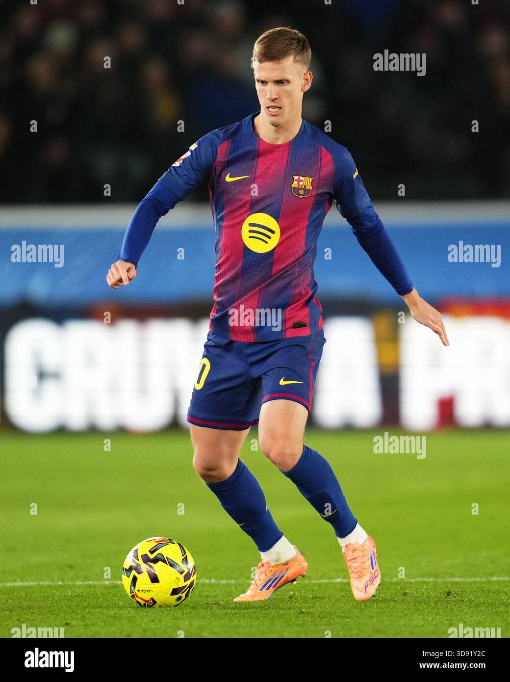 Barcelona, Spain. 03rd Dec, 2025. Dani Olmo of FC Barcelona during the La Liga EA Sports match between FC Barcelona and Atletico de Madrid played at Spotify Camp Nou Stadium on December 2 2025 in Barcelona, Spain. (Photo by Bagu Blanco/PRESSIN) Credit: PRESSINPHOTO SPORTS AGENCY/Alamy Live News Stock Photo