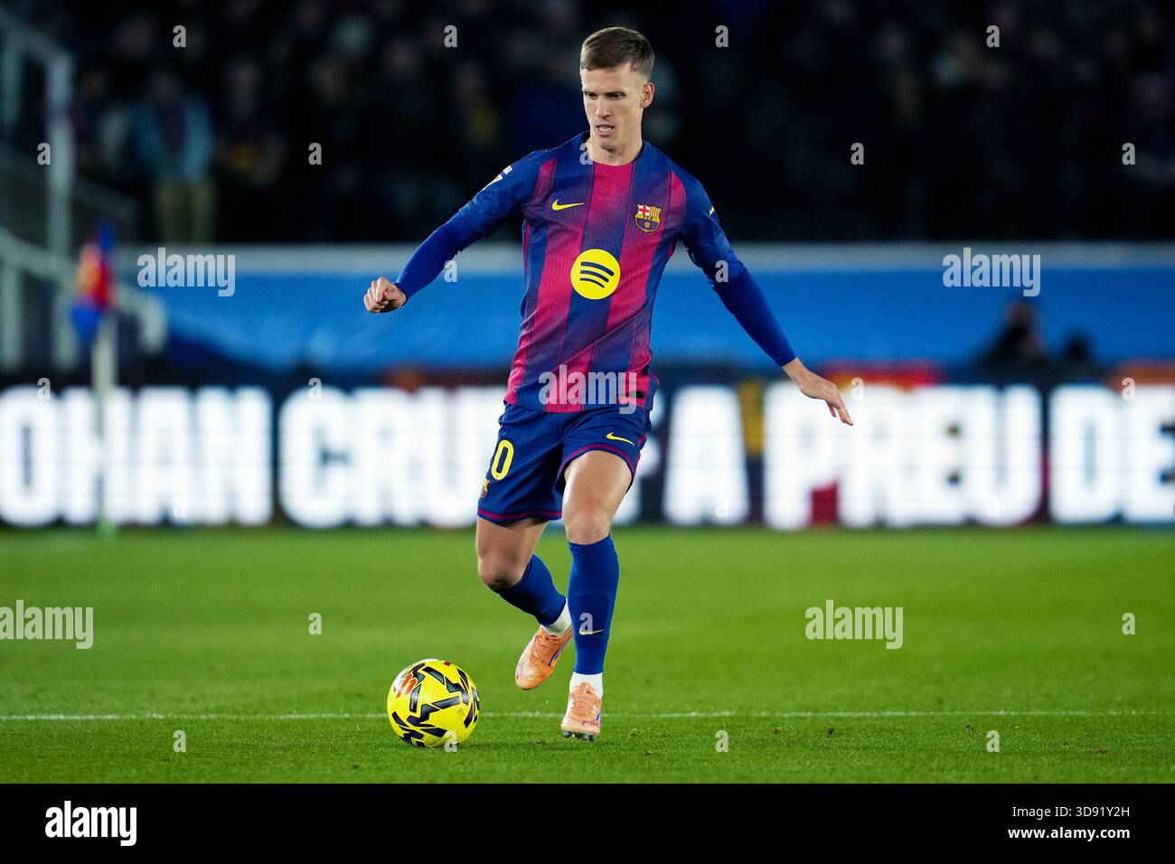 Barcelona, Spain. 03rd Dec, 2025. Dani Olmo of FC Barcelona during the La Liga EA Sports match between FC Barcelona and Atletico de Madrid played at Spotify Camp Nou Stadium on December 2 2025 in Barcelona, Spain. (Photo by Bagu Blanco/PRESSIN) Credit: PRESSINPHOTO SPORTS AGENCY/Alamy Live News Stock Photo