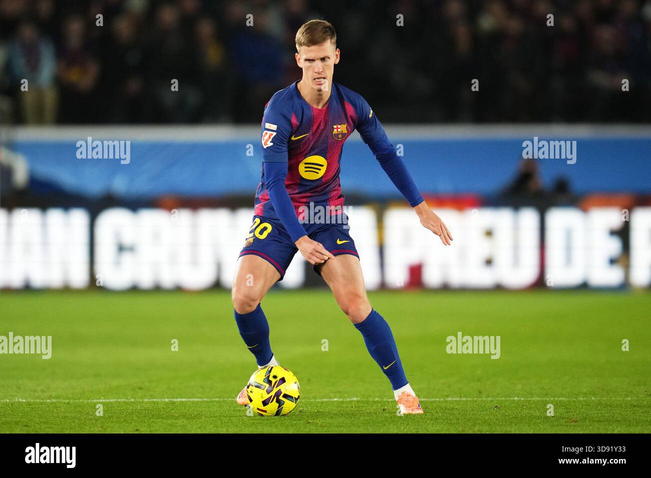 Barcelona, Spain. 03rd Dec, 2025. Dani Olmo of FC Barcelona during the La Liga EA Sports match between FC Barcelona and Atletico de Madrid played at Spotify Camp Nou Stadium on December 2 2025 in Barcelona, Spain. (Photo by Bagu Blanco/PRESSIN) Credit: PRESSINPHOTO SPORTS AGENCY/Alamy Live News Stock Photo