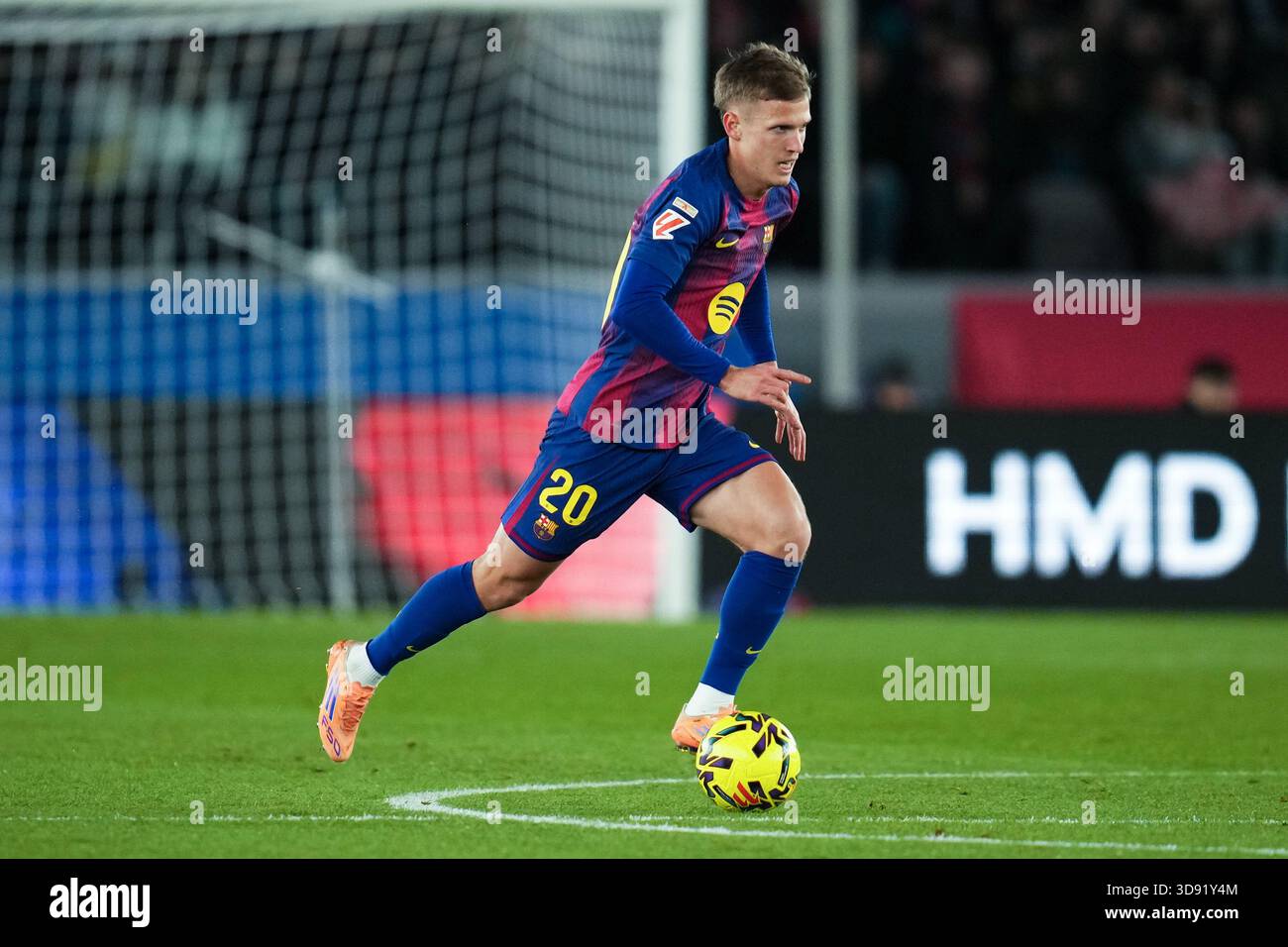 Barcelona, Spain. 03rd Dec, 2025. Dani Olmo of FC Barcelona during the La Liga EA Sports match between FC Barcelona and Atletico de Madrid played at Spotify Camp Nou Stadium on December 2 2025 in Barcelona, Spain. (Photo by Bagu Blanco/PRESSIN) Credit: PRESSINPHOTO SPORTS AGENCY/Alamy Live News Stock Photo