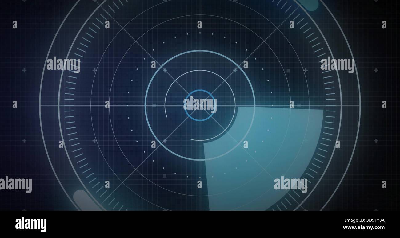 Cod Radar Rings Displaying radar circle showing rings, crosshair, ticks on cockpit ...