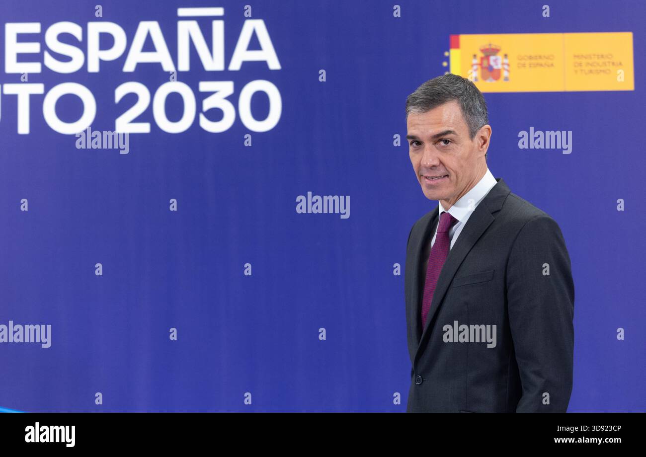 The President of the Government, Pedro Sánchez, during the closing