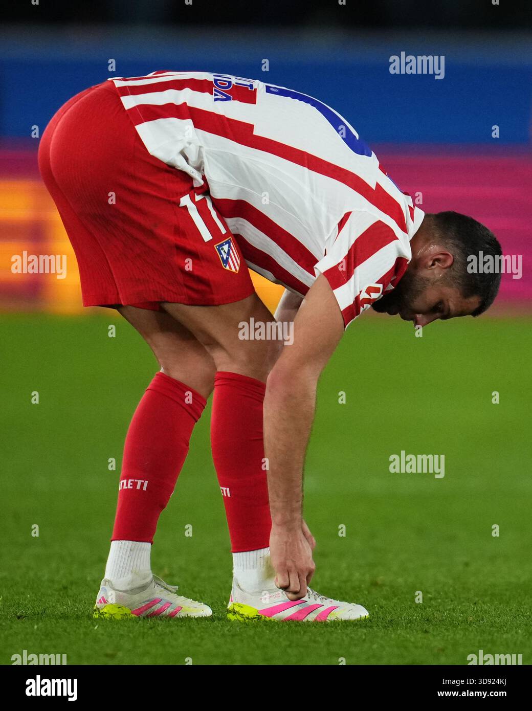 Barcelona, Spain. 03rd Dec, 2025. David Hancko of Atletico de Madrid during the La Liga EA Sports match between FC Barcelona and Atletico de Madrid played at Spotify Camp Nou Stadium on December 2 2025 in Barcelona, Spain. (Photo by Bagu Blanco/PRESSIN) Credit: PRESSINPHOTO SPORTS AGENCY/Alamy Live News Stock Photo