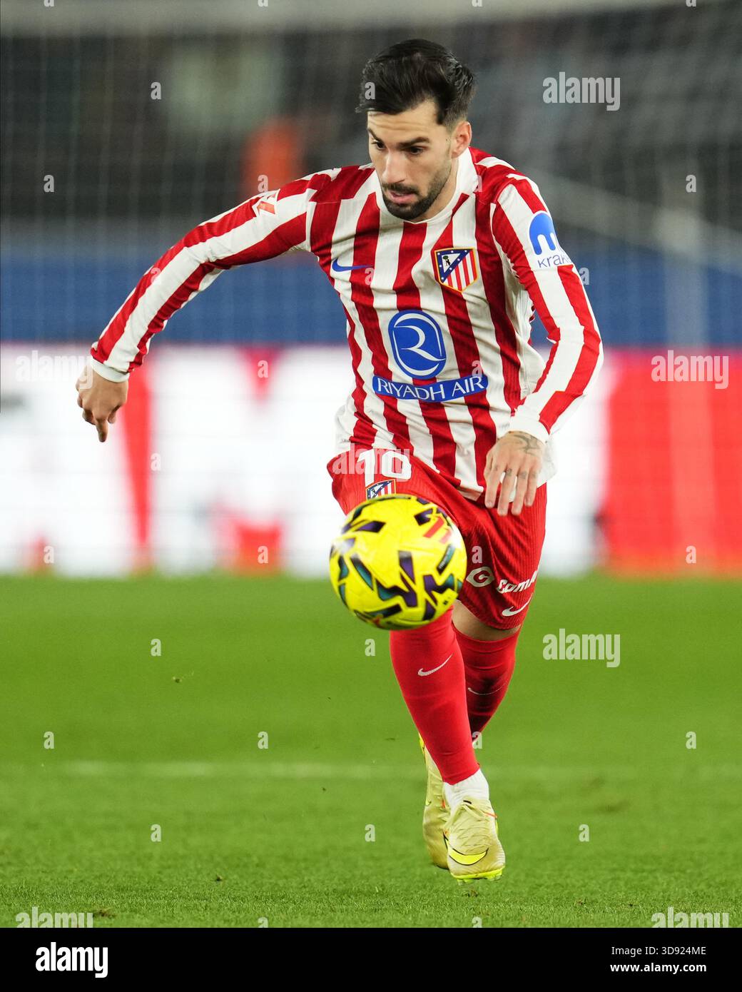 Barcelona, Spain. 03rd Dec, 2025. Alex Baena of Atletico de Madrid during the La Liga EA Sports match between FC Barcelona and Atletico de Madrid played at Spotify Camp Nou Stadium on December 2 2025 in Barcelona, Spain. (Photo by Bagu Blanco/PRESSIN) Credit: PRESSINPHOTO SPORTS AGENCY/Alamy Live News Stock Photo