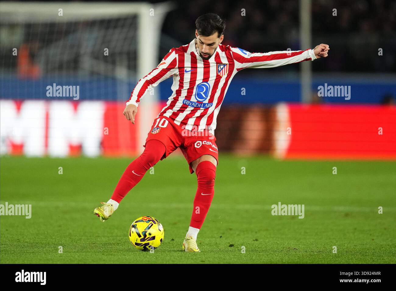 Barcelona, Spain. 03rd Dec, 2025. Alex Baena of Atletico de Madrid during the La Liga EA Sports match between FC Barcelona and Atletico de Madrid played at Spotify Camp Nou Stadium on December 2 2025 in Barcelona, Spain. (Photo by Bagu Blanco/PRESSIN) Credit: PRESSINPHOTO SPORTS AGENCY/Alamy Live News Stock Photo