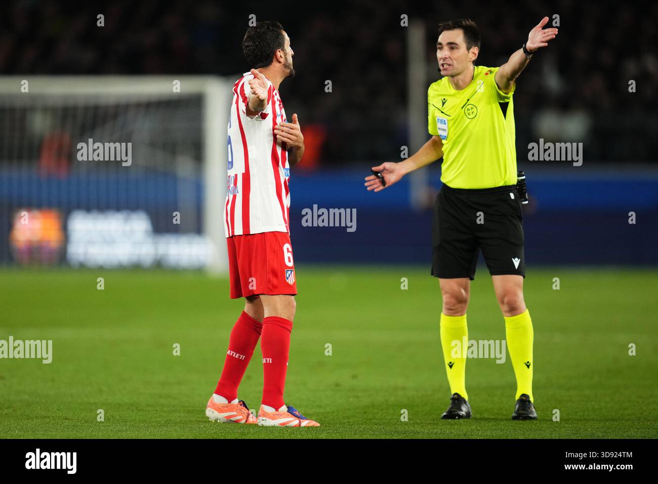 Barcelona, Spain. 03rd Dec, 2025. Koke Resurreccion of Atletico de Madrid during the La Liga EA Sports match between FC Barcelona and Atletico de Madrid played at Spotify Camp Nou Stadium on December 2 2025 in Barcelona, Spain. (Photo by Bagu Blanco/PRESSIN) Credit: PRESSINPHOTO SPORTS AGENCY/Alamy Live News Stock Photo