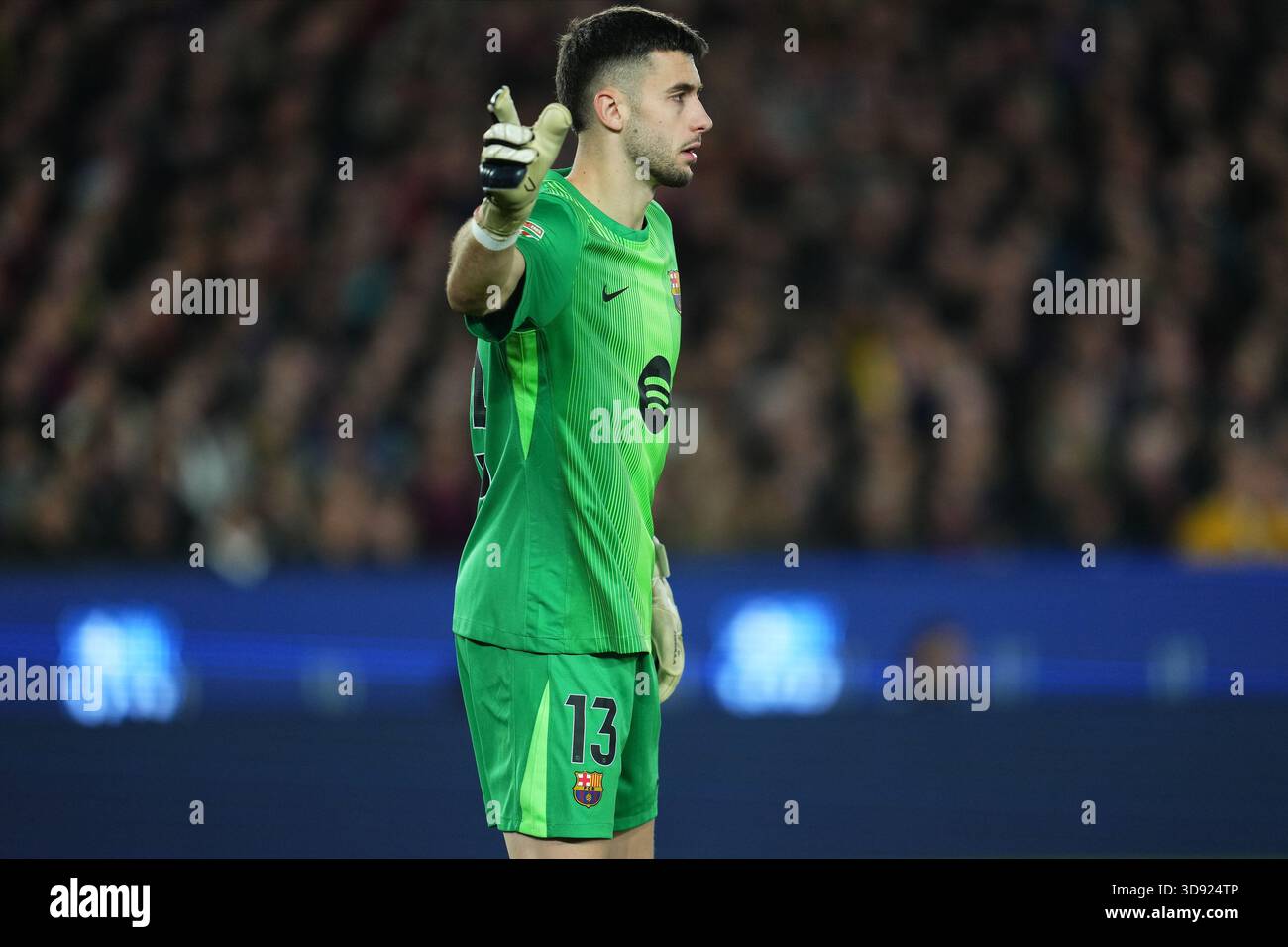 Barcelona, Spain. 03rd Dec, 2025. Joan Garcia of FC Barcelona during the La Liga EA Sports match between FC Barcelona and Atletico de Madrid played at Spotify Camp Nou Stadium on December 2 2025 in Barcelona, Spain. (Photo by Bagu Blanco/PRESSIN) Credit: PRESSINPHOTO SPORTS AGENCY/Alamy Live News Stock Photo