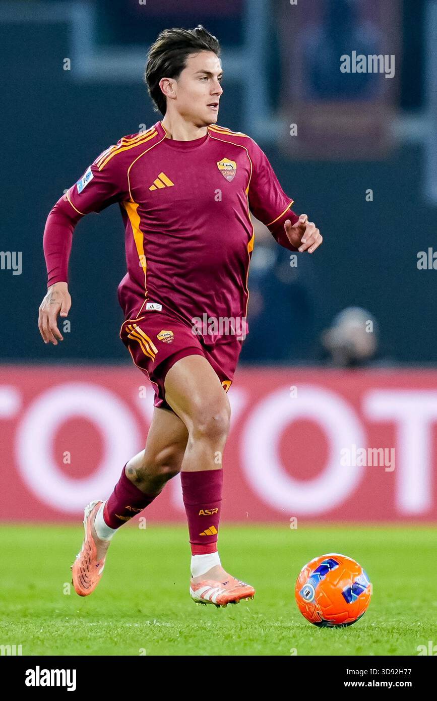 Paulo Dybala of AS Roma in action during the Serie A Enilive match ...