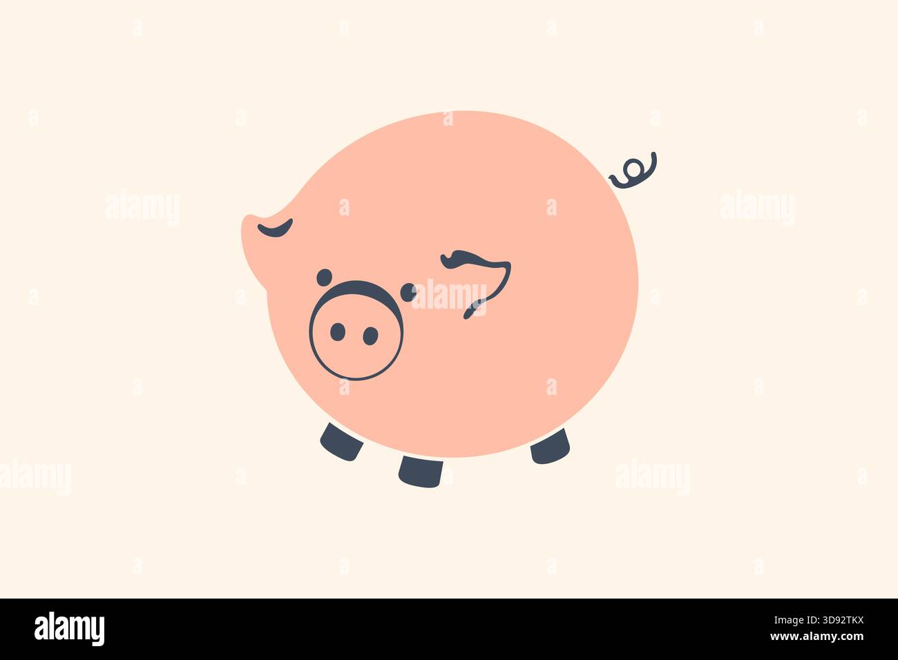 Cute piggy bank vector illustration Stock Vector Image & Art - Alamy