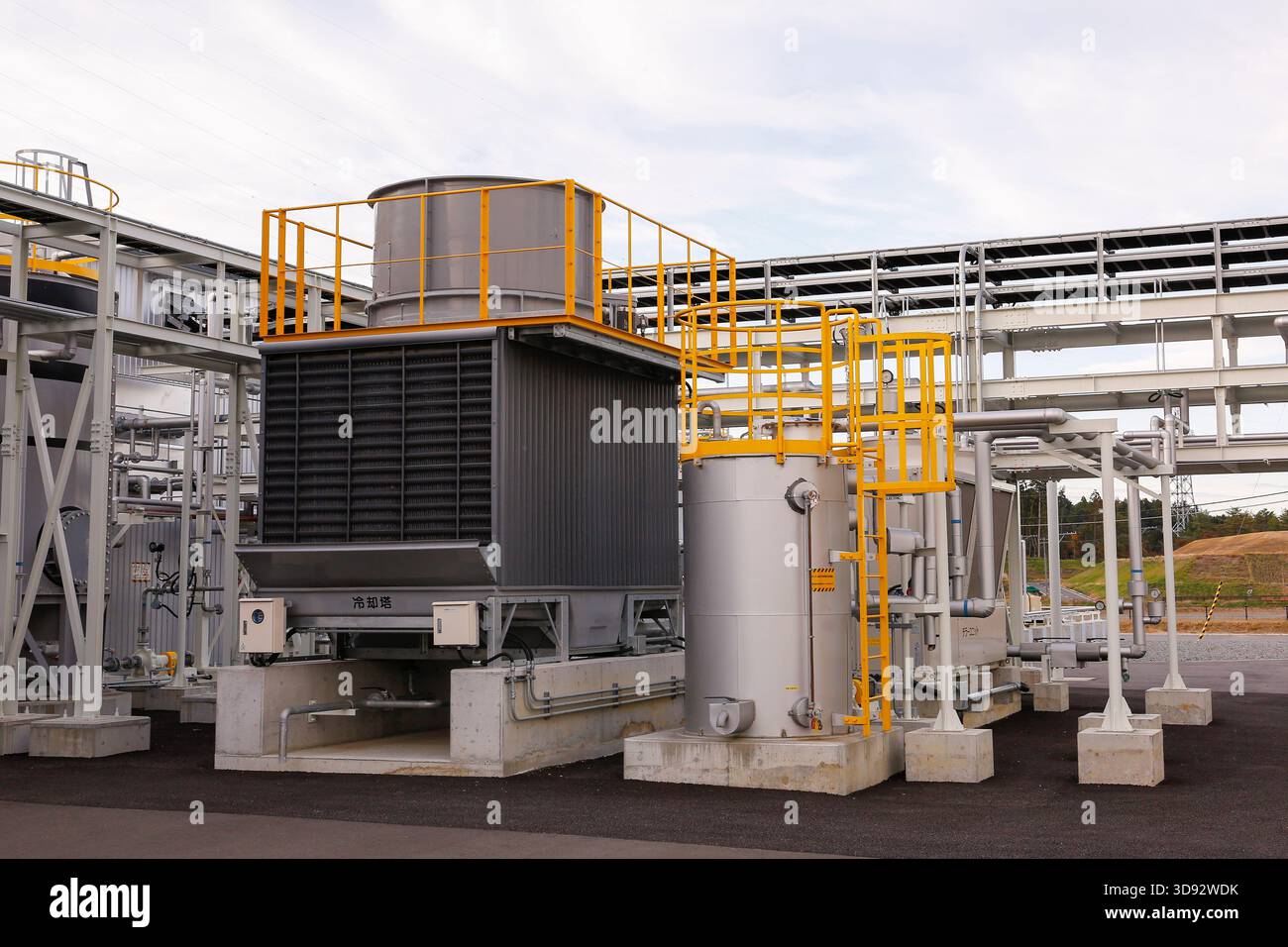 November 6, 2025, Okuma, Fukushima, Japan: A view of the Bioethanol Plant,  where researchers produce next-generation bioethanol fuels using sorghum  and other plants as raw materials. The facility is operated by the