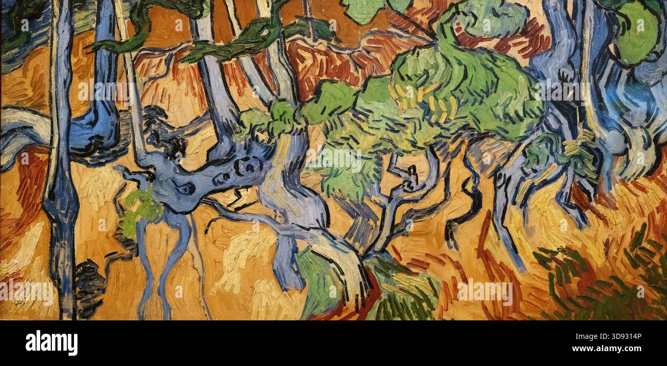 Vincent van gogh tree roots van hi-res stock photography and