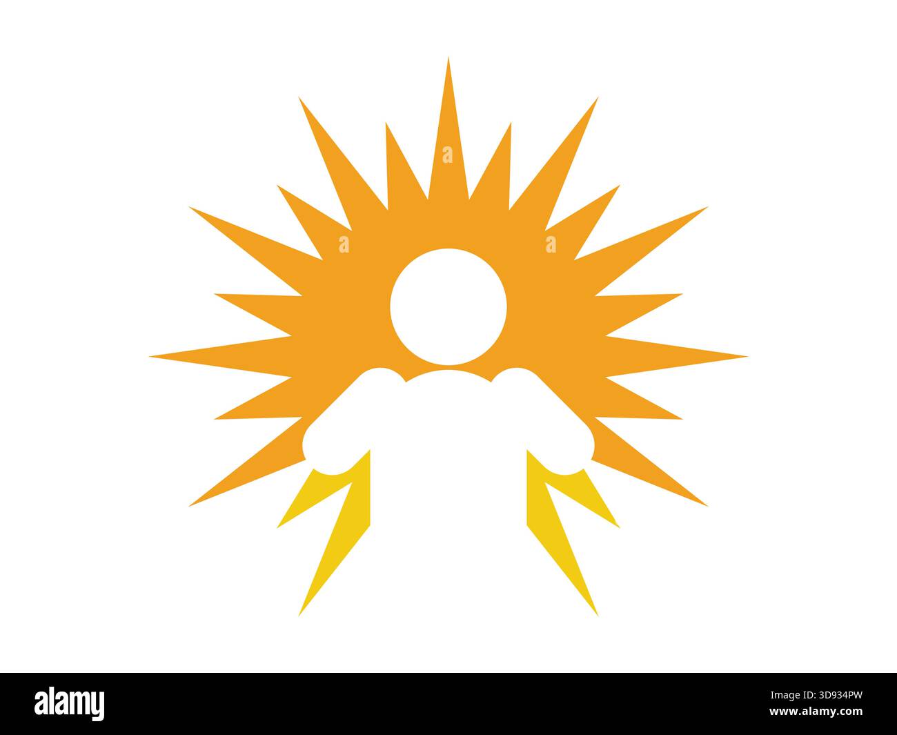 Sun rays shadow people Stock Vector Images - Alamy