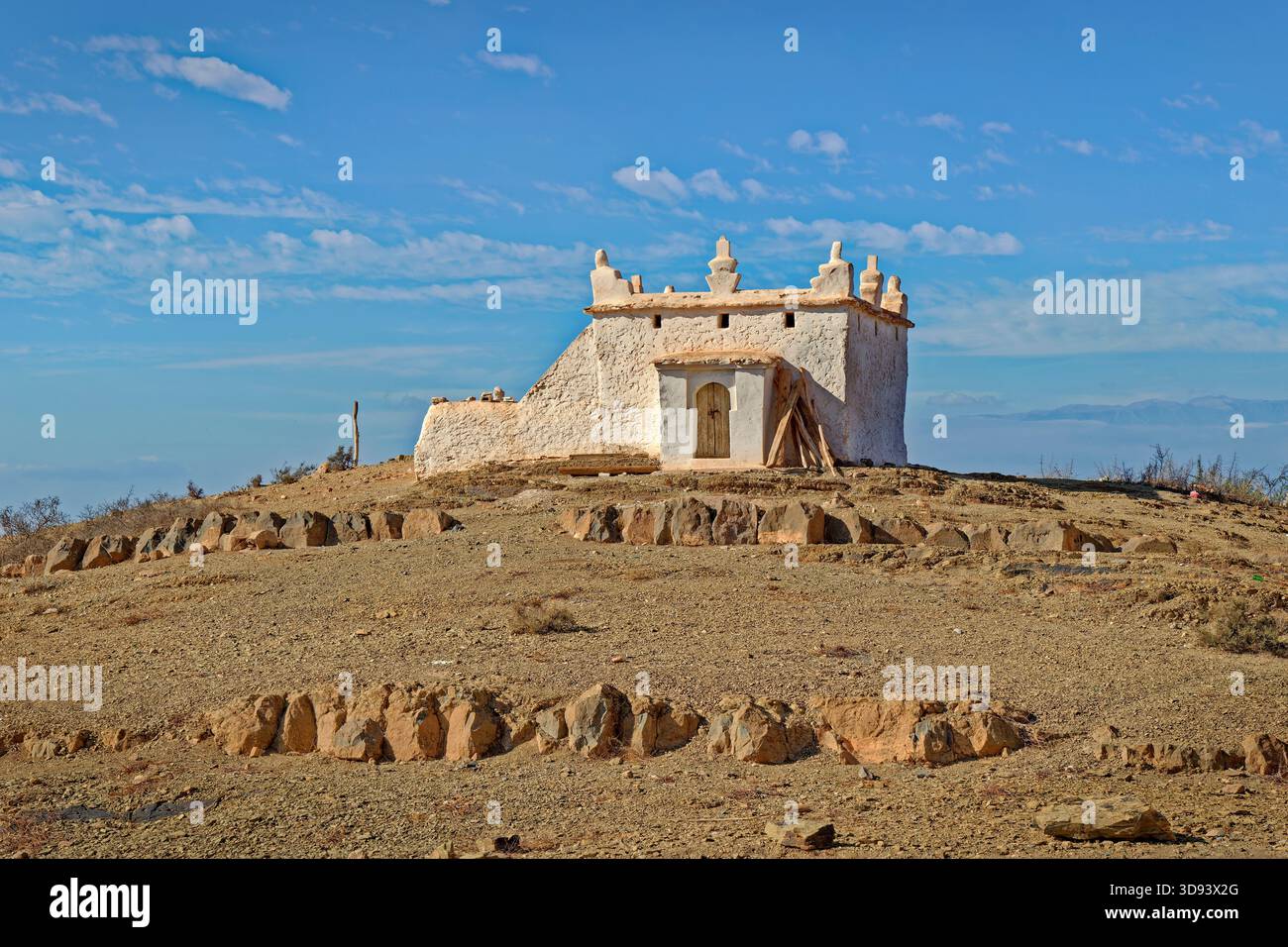 Quaint Small Berber house at Tiout Oasis, Souss-Massa Province, Morocco. Stock Photo