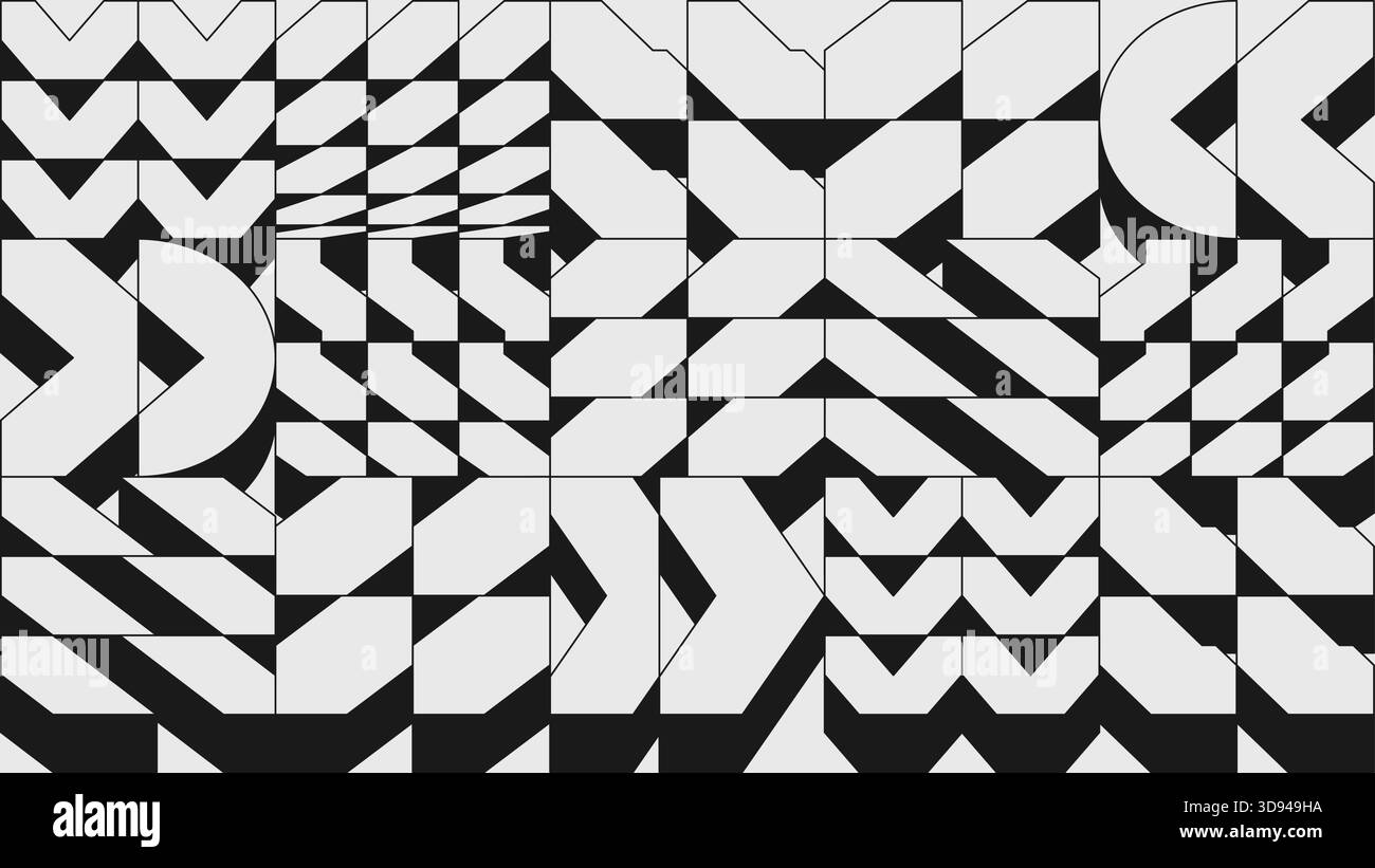 Abstract modern composition in brutalism style, Postmodern geometric ...