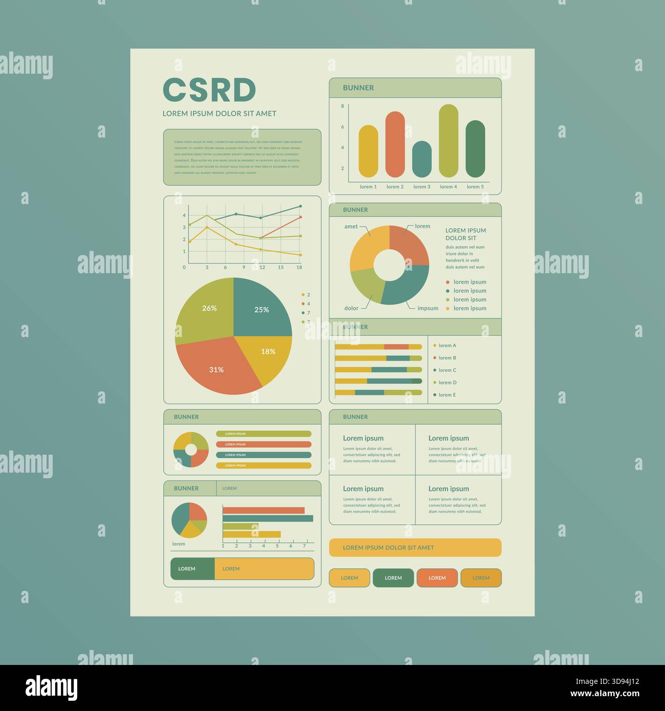 Infographic dashboard template graphs hi-res stock photography and ...