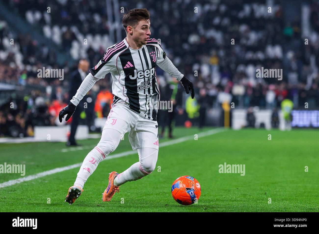 Francisco Conceicao of Juventus FC seen in action during Coppa 