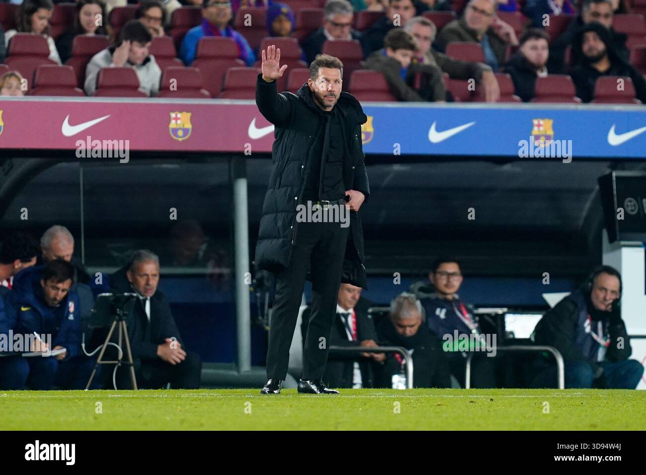 Atletico de Madrid head coach Diego Simeone during the La Liga EA ...
