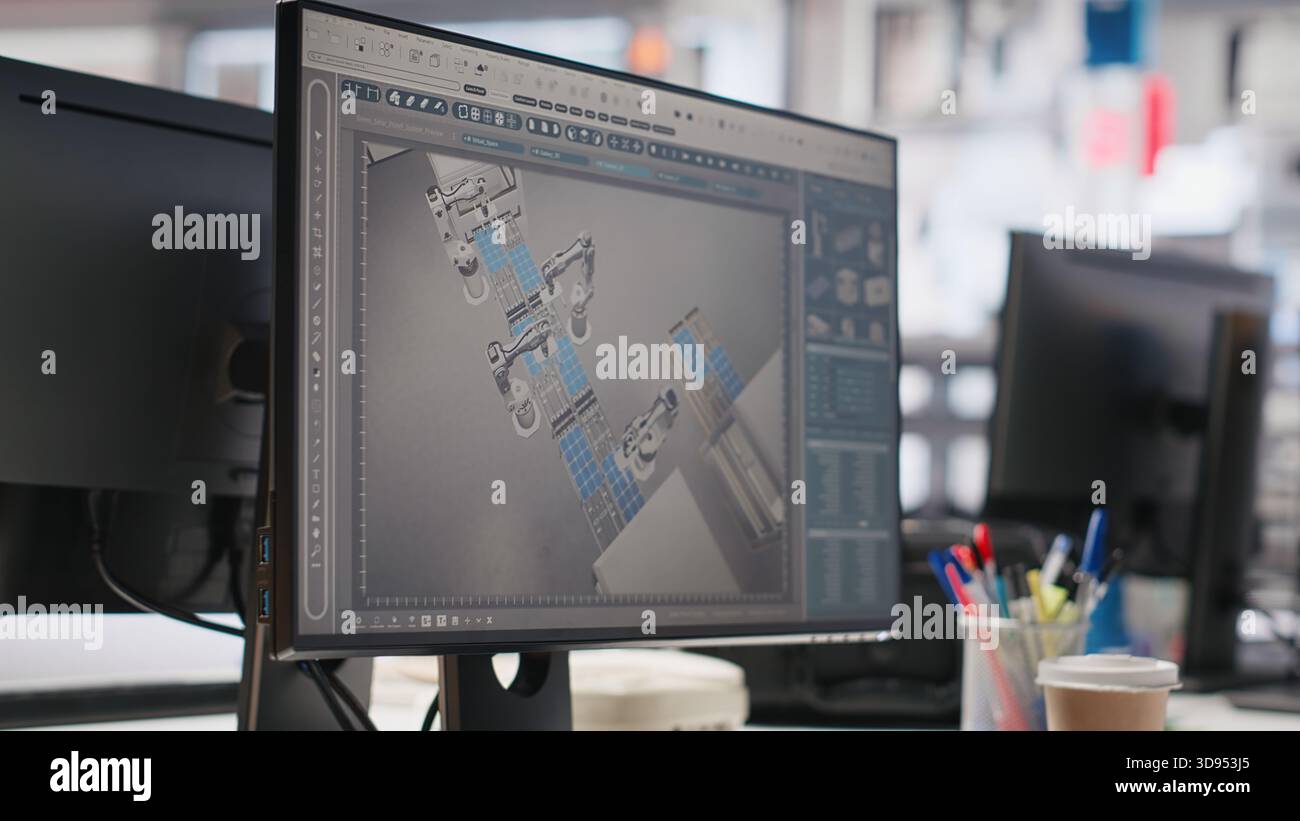 Industrial robot computer simulation hi-res stock photography and ...