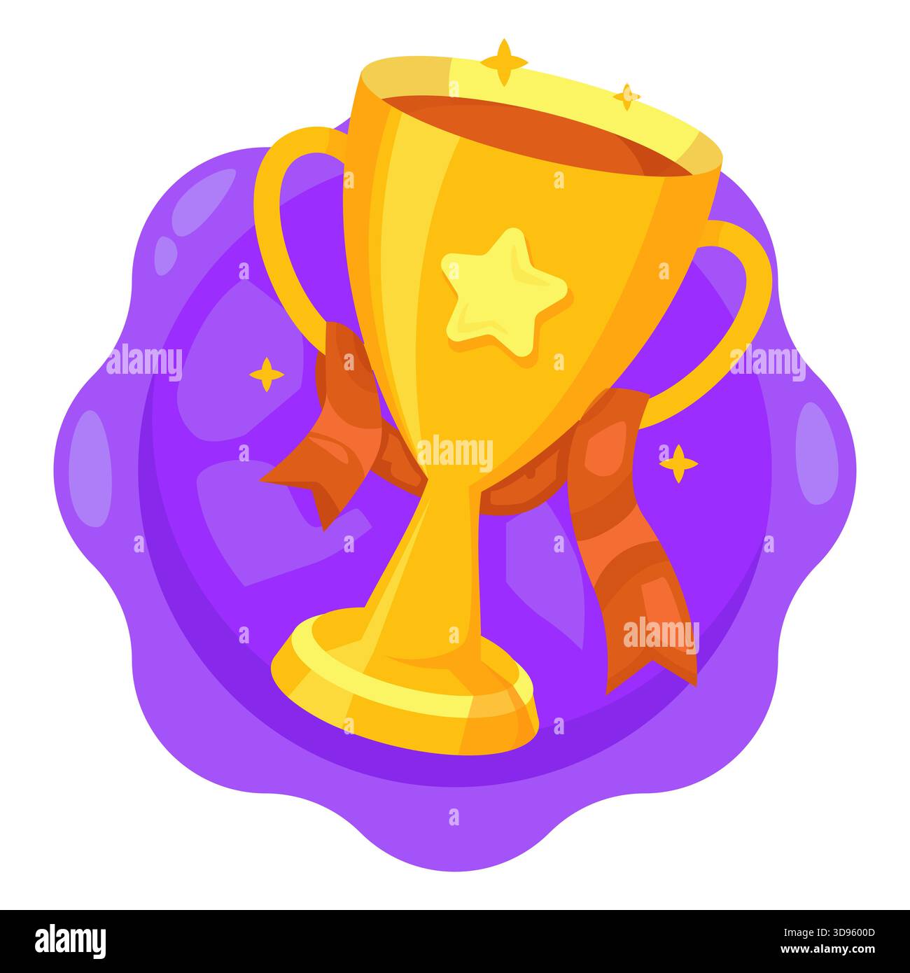 Gold trophy badge icon Stock Vector Image & Art - Alamy