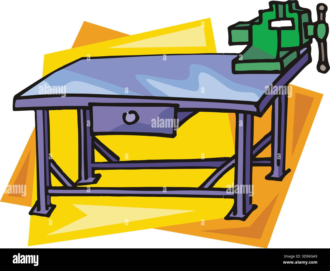 Metallic workbench Stock Vector Images - Alamy