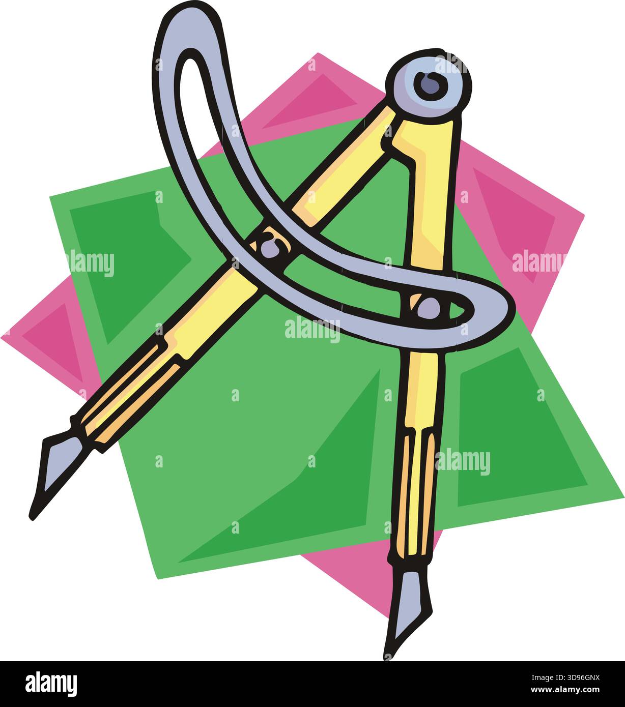 Math geometry tool Stock Vector Images - Page 2 - Alamy, image size:1228x1390