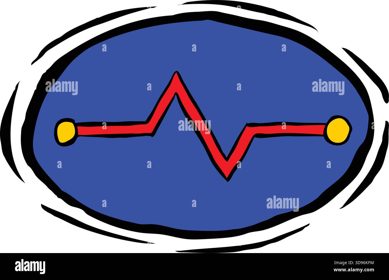 An abstract vector illustration shows of Circuit Pathway in a cartoon style Stock Vector