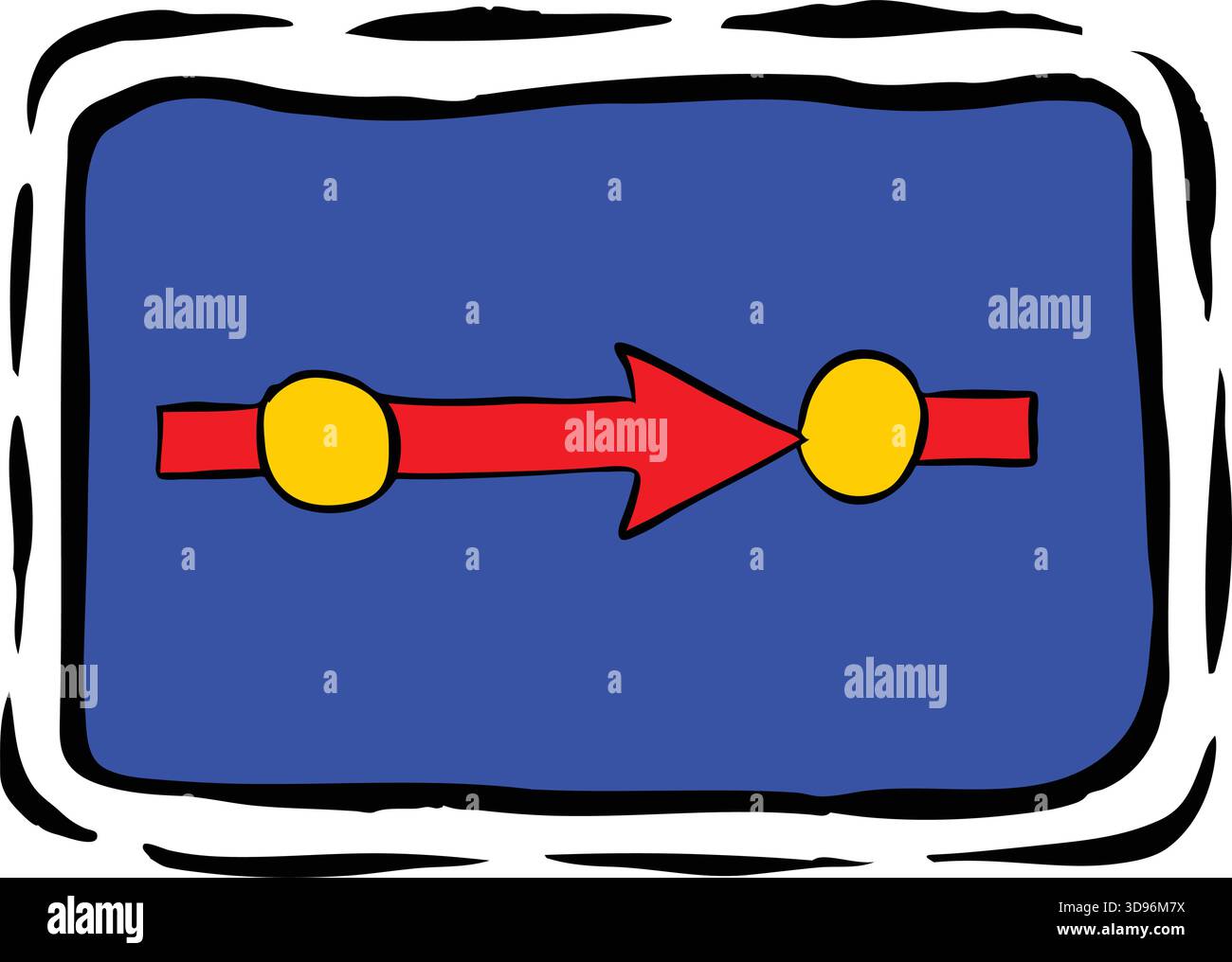 An abstract vector illustration shows of Circuit Pathway in a cartoon ...