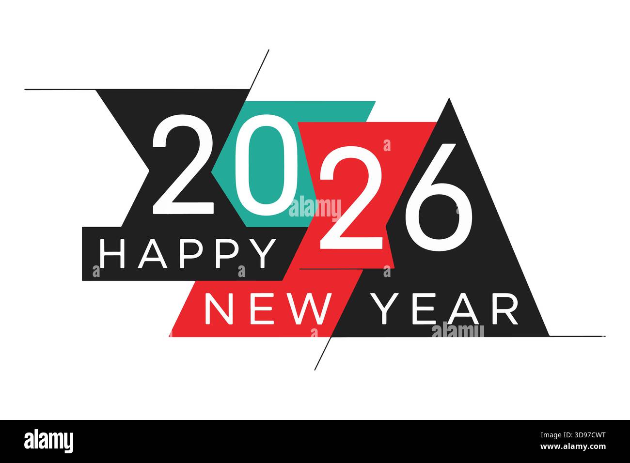 The Year 2026 New Year's Vector Greeting Symbol With Japanese