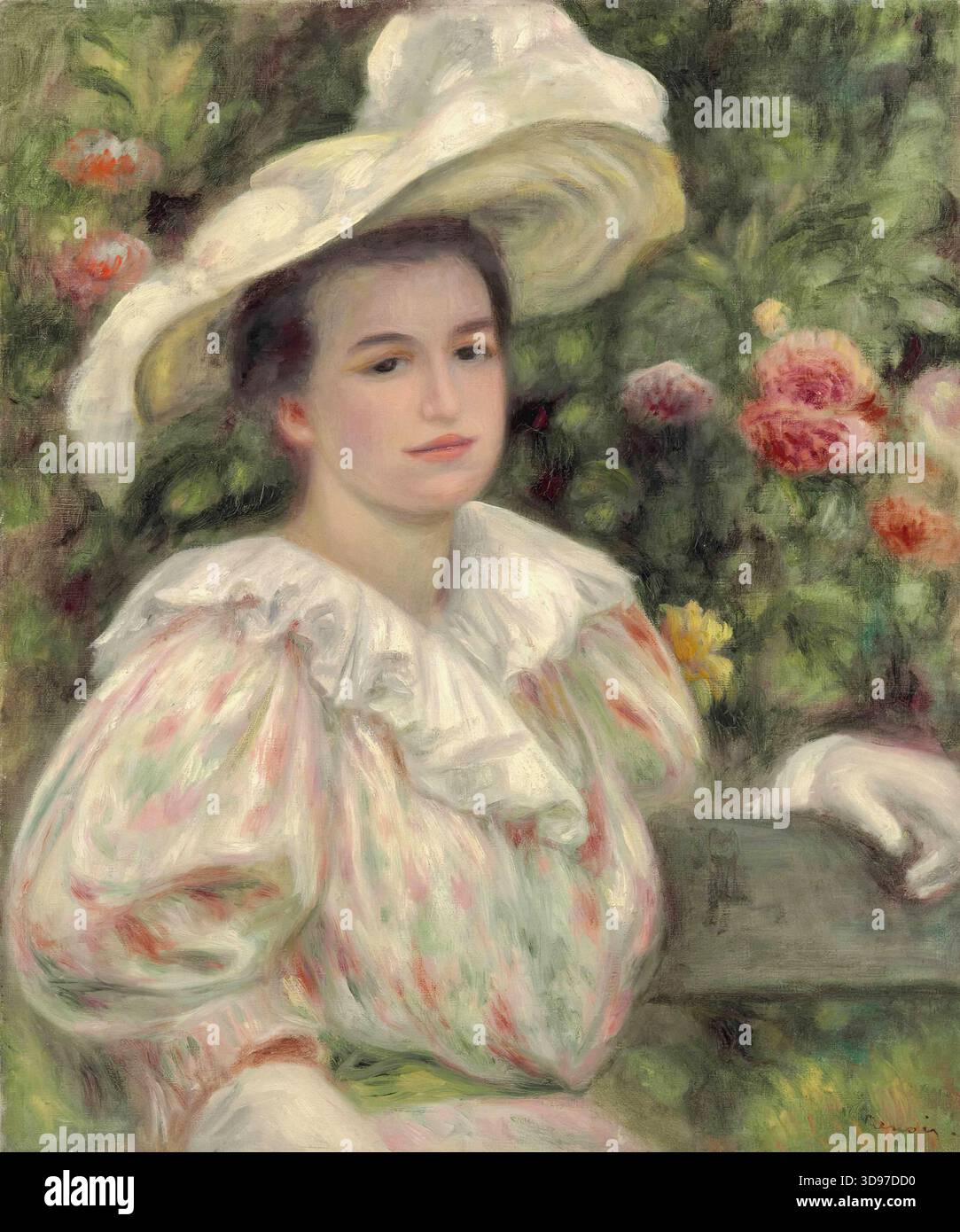 Femme au chapeau blanc hi-res stock photography and images - Alamy