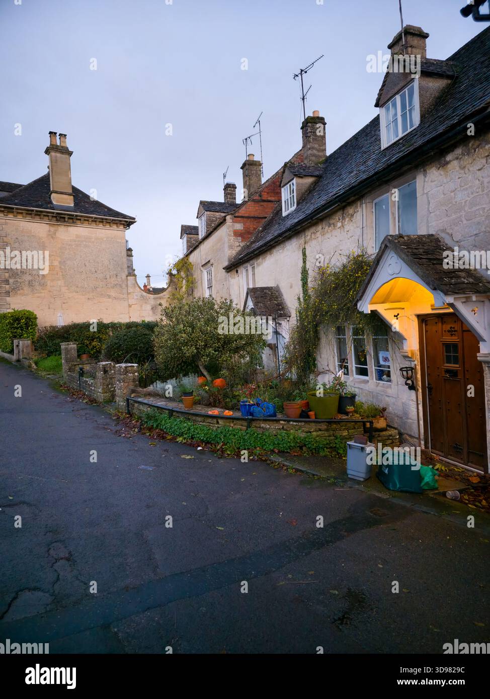 Cotswolds Autumn Landscape Stroud painswick England Uk - Smartphone Captured Stock Image