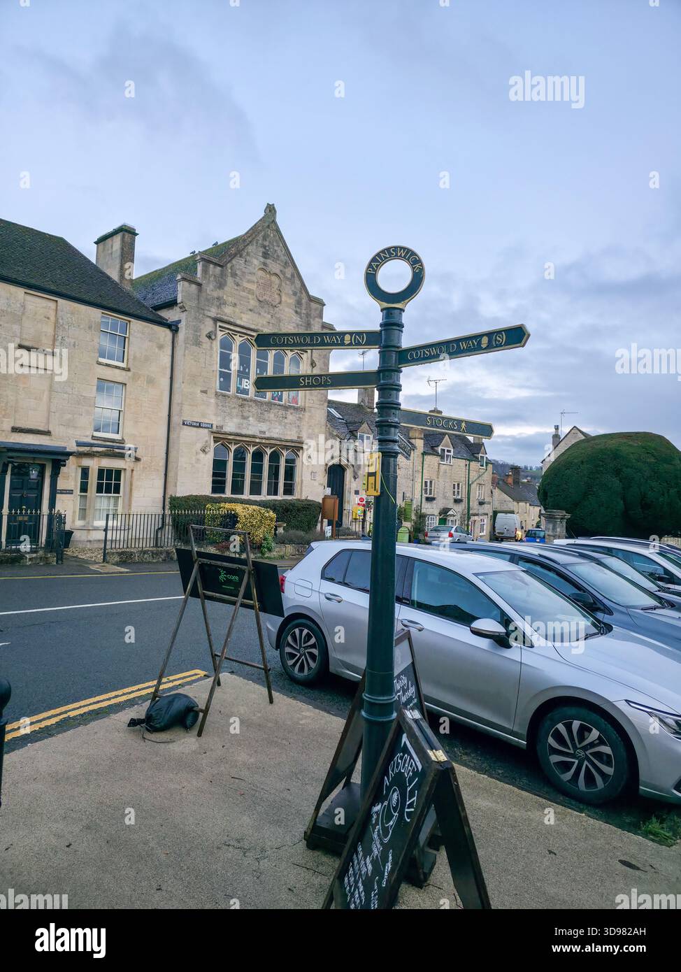 Cotswolds Autumn Landscape Stroud painswick England Uk - Smartphone Captured Stock Image