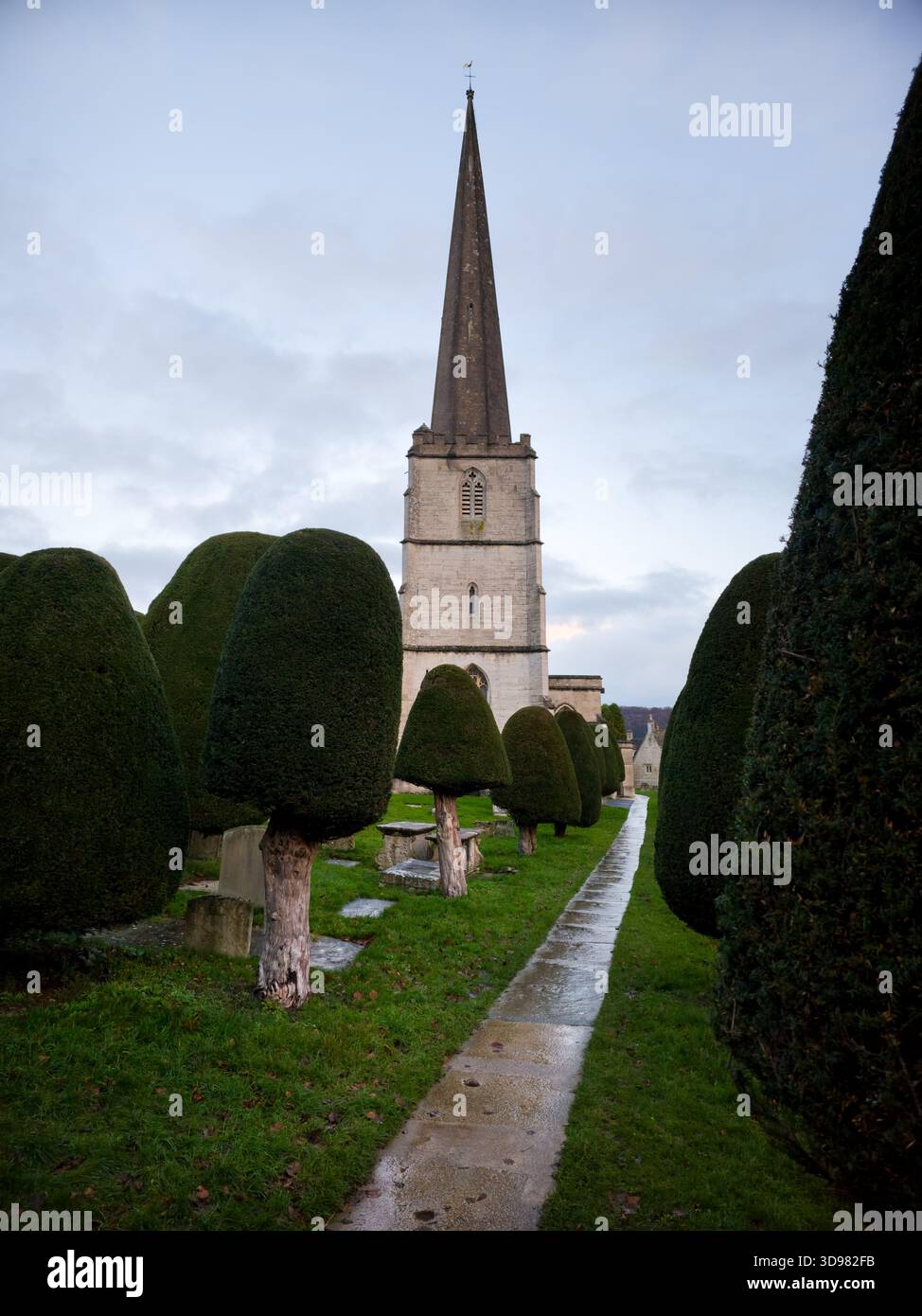 Cotswolds Autumn Landscape Stroud painswick England Uk - Smartphone Captured Stock Image