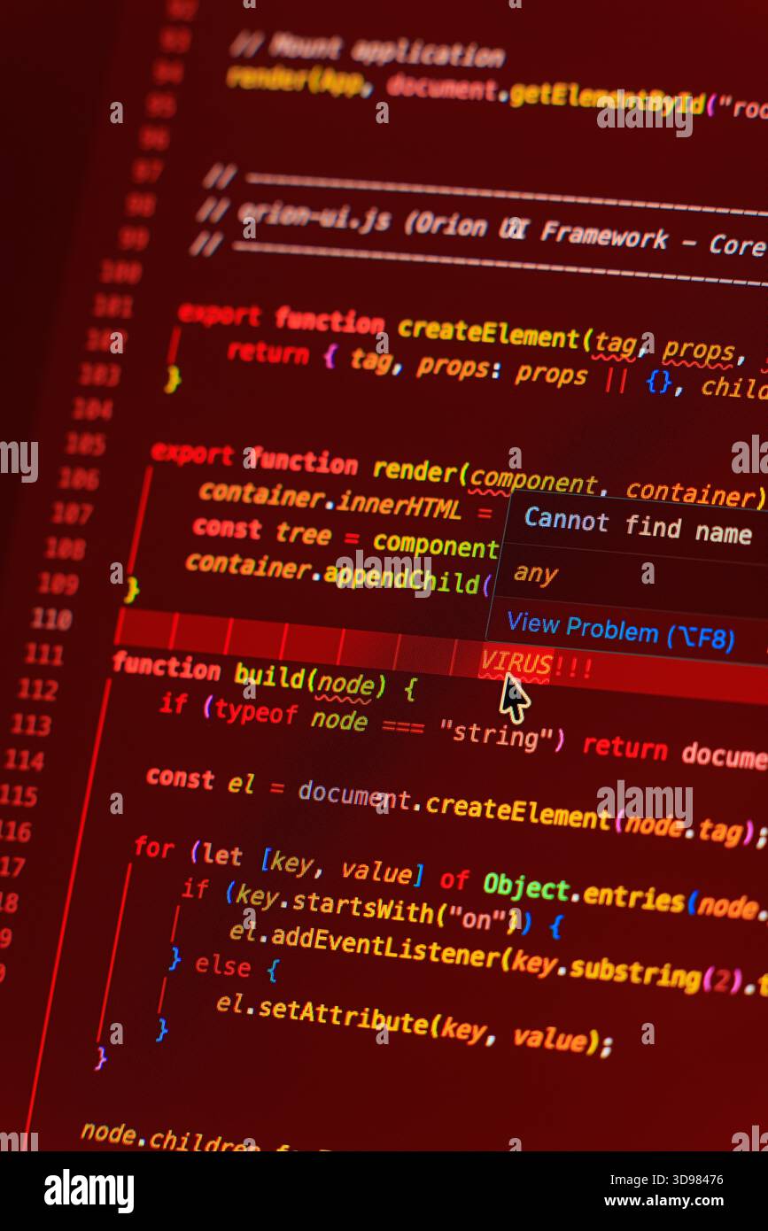 Algorithm code on computer display hi-res stock photography and images ...