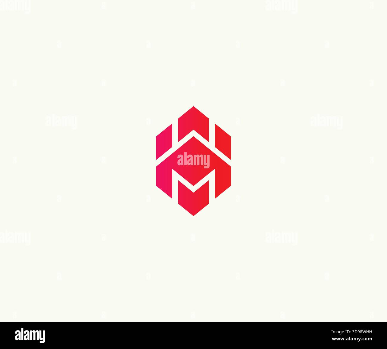 Letter M Shaped Construction and Housing Logo Design Stock Vector