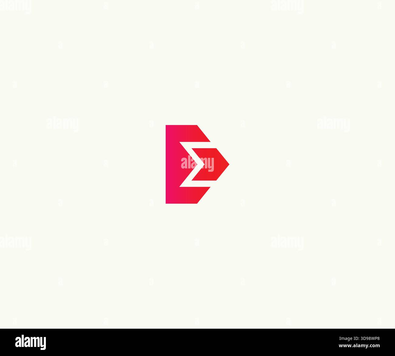 Stylish Letter E Growth Arrow Logo Stock Vector