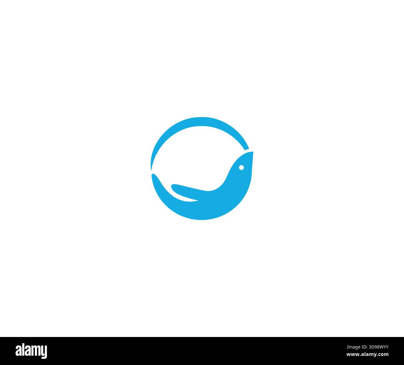 Modern Dove Hand Logo Template Stock Vector