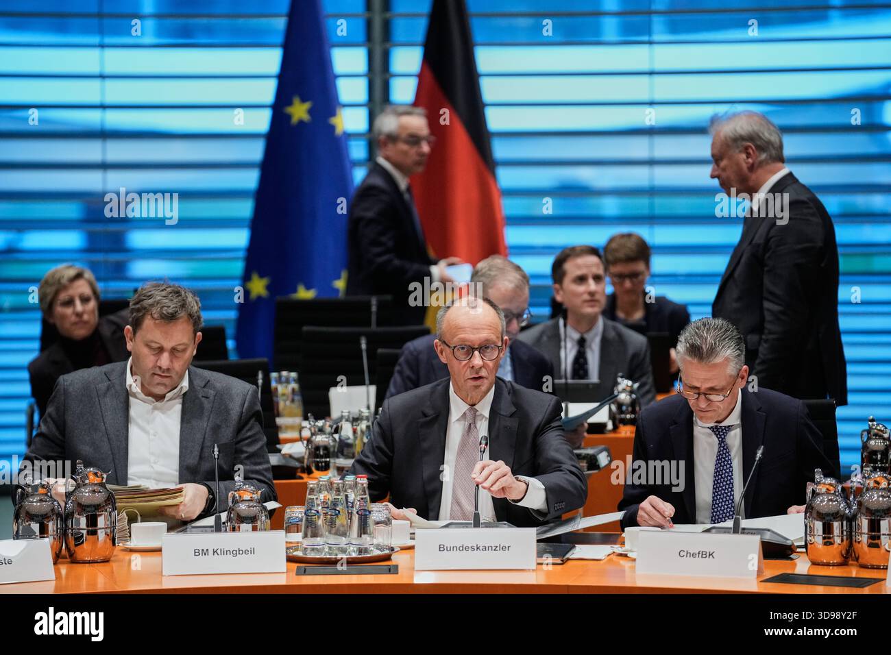 German Conf German Chancellor Friedrich Merz speaks during the Ministers-President ...